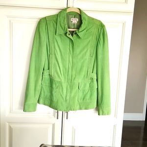 Kelly green suede jacket